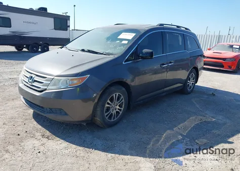 2013 Honda Odyssey Ex-L from USA, damaged, VIN 5FNRL5H66DB069061